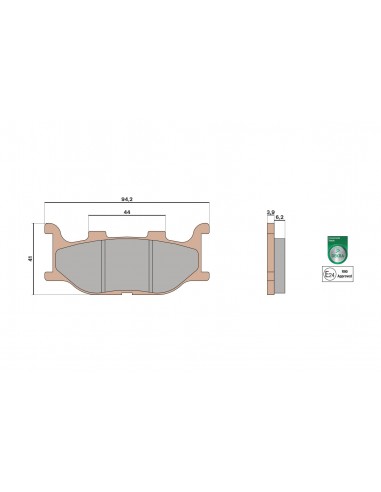 Plaquettes de frein AVANT Malossi TMAX 500 04-07